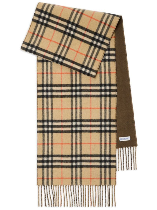 Neutral Vintage Check Scarf