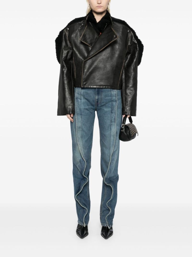 Cropped Biker Jacket