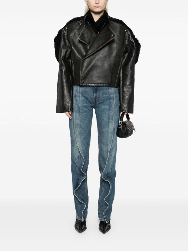 Cropped Biker Jacket