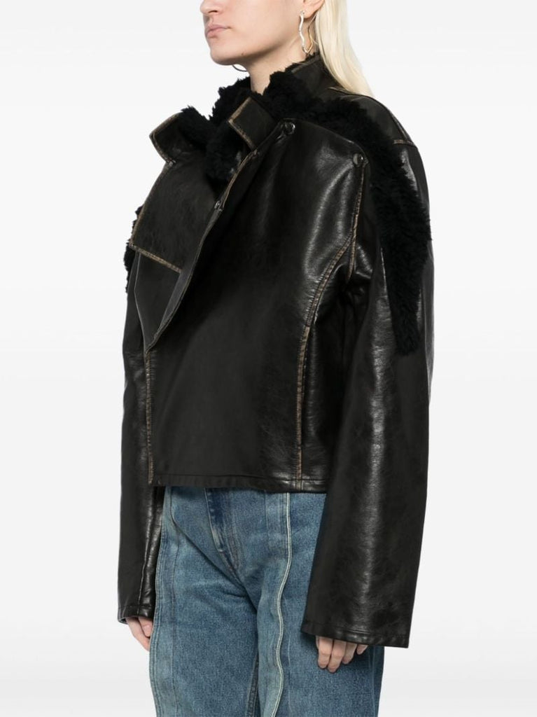 Cropped Biker Jacket