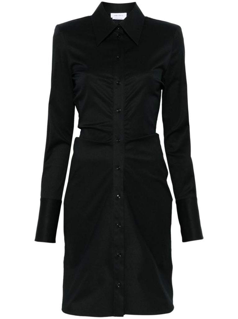 Gathered Shirt Dress