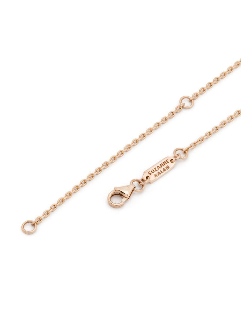 18k Rose Gold Cascade Diamond Necklace