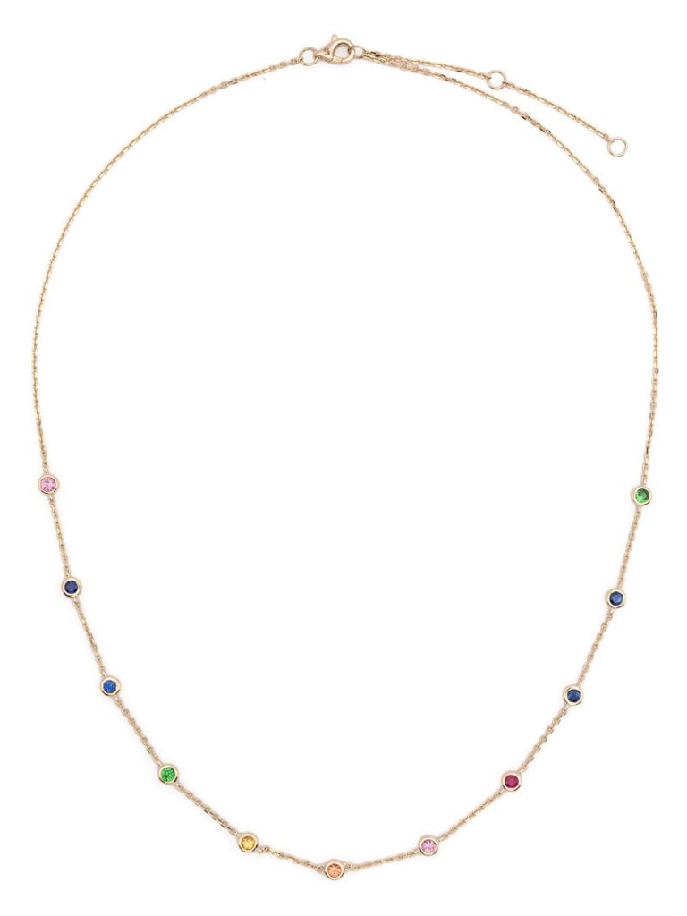 14kt Yellow Gold Sapphire Necklace