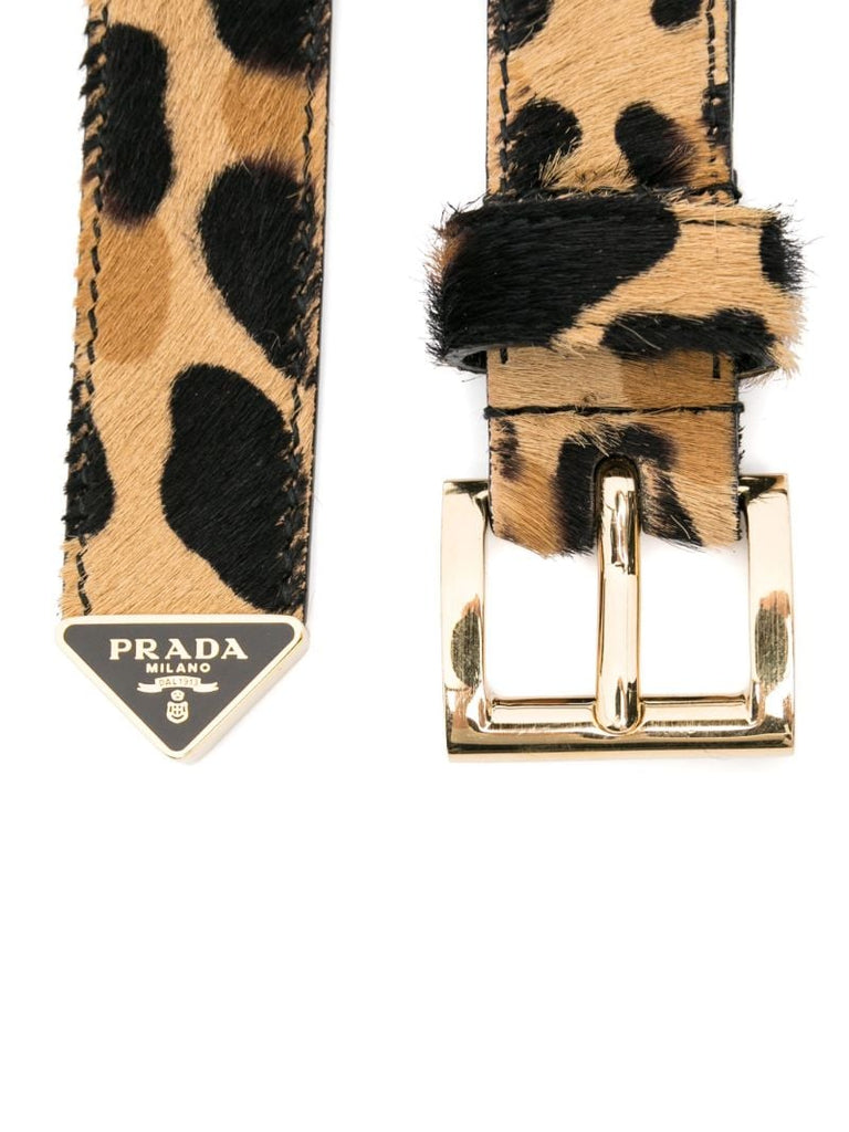 Leopard-print Belt