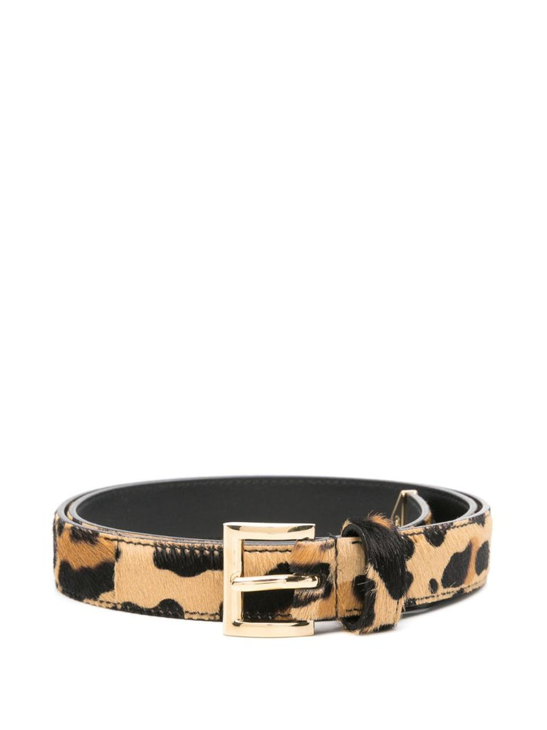 Leopard-print Belt