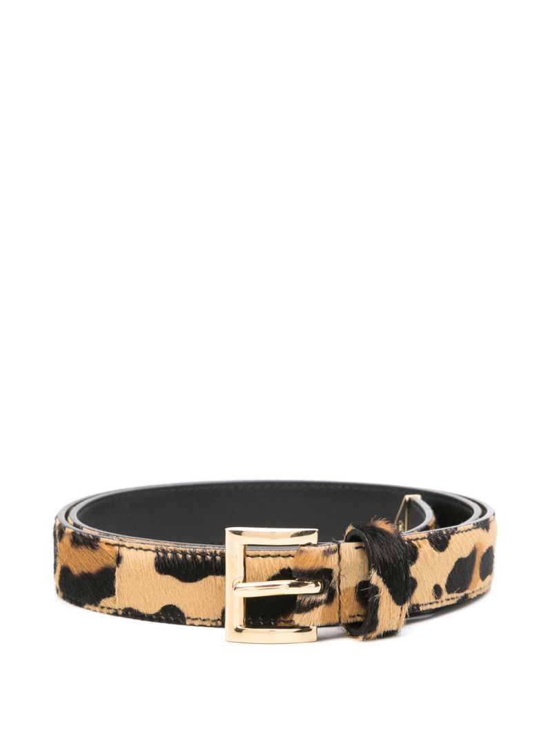 Leopard-print Belt