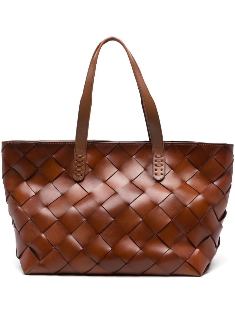 Brown Crossover Tote Bag