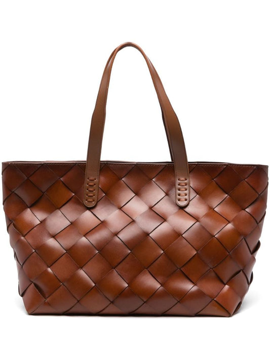 Brown Crossover Tote Bag
