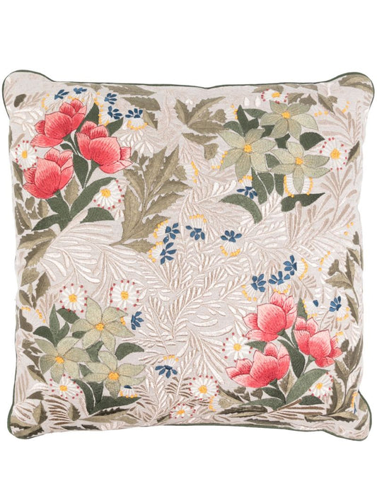 Garden-embroidered Cushion (50cm X 50cm)