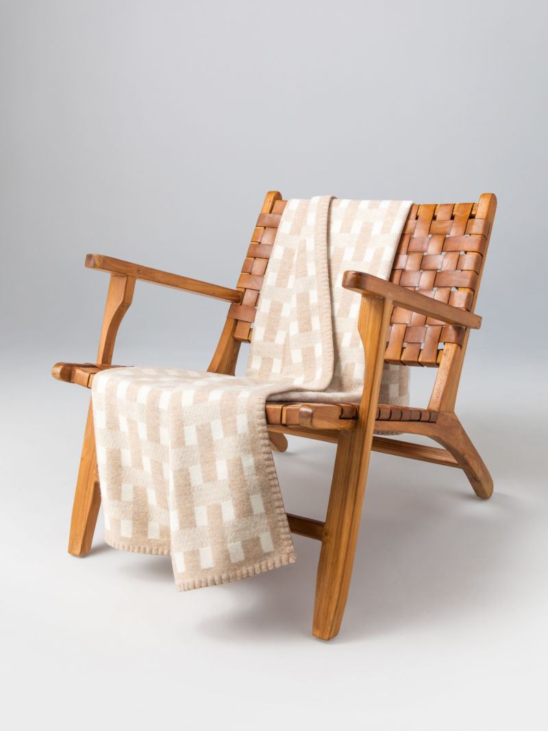 Stitched Basketweave Throw