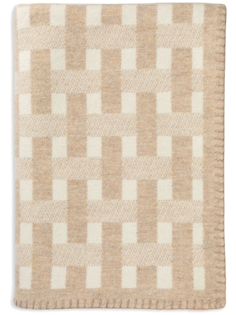 Stitched Basketweave Throw