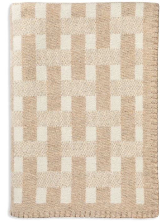 Stitched Basketweave Throw