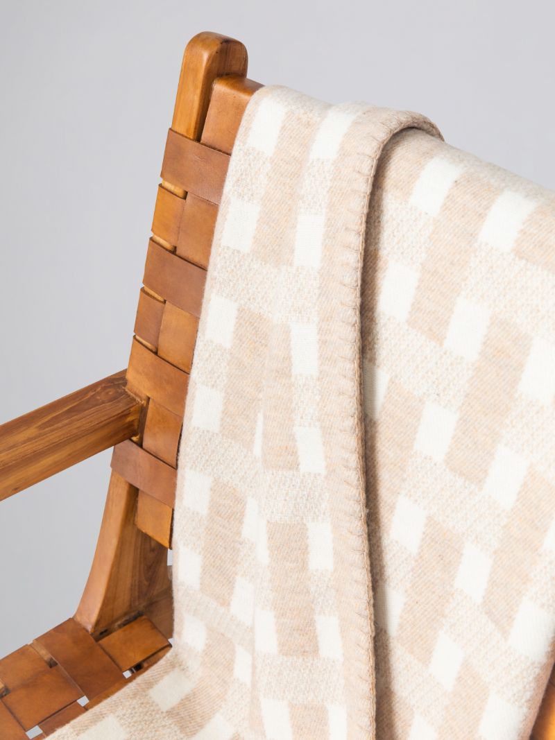 Stitched Basketweave Throw