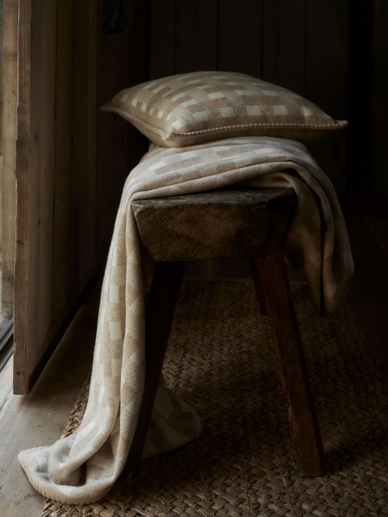 Stitched Basketweave Throw