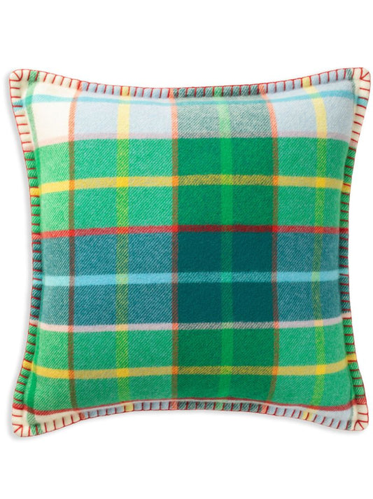 Checked Wool Cushion