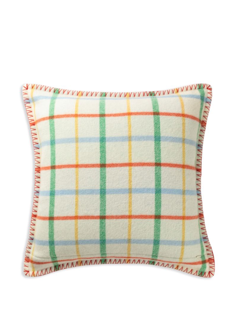 Checked Wool Cushion