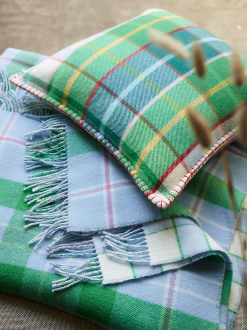 Reversible Wool Throw