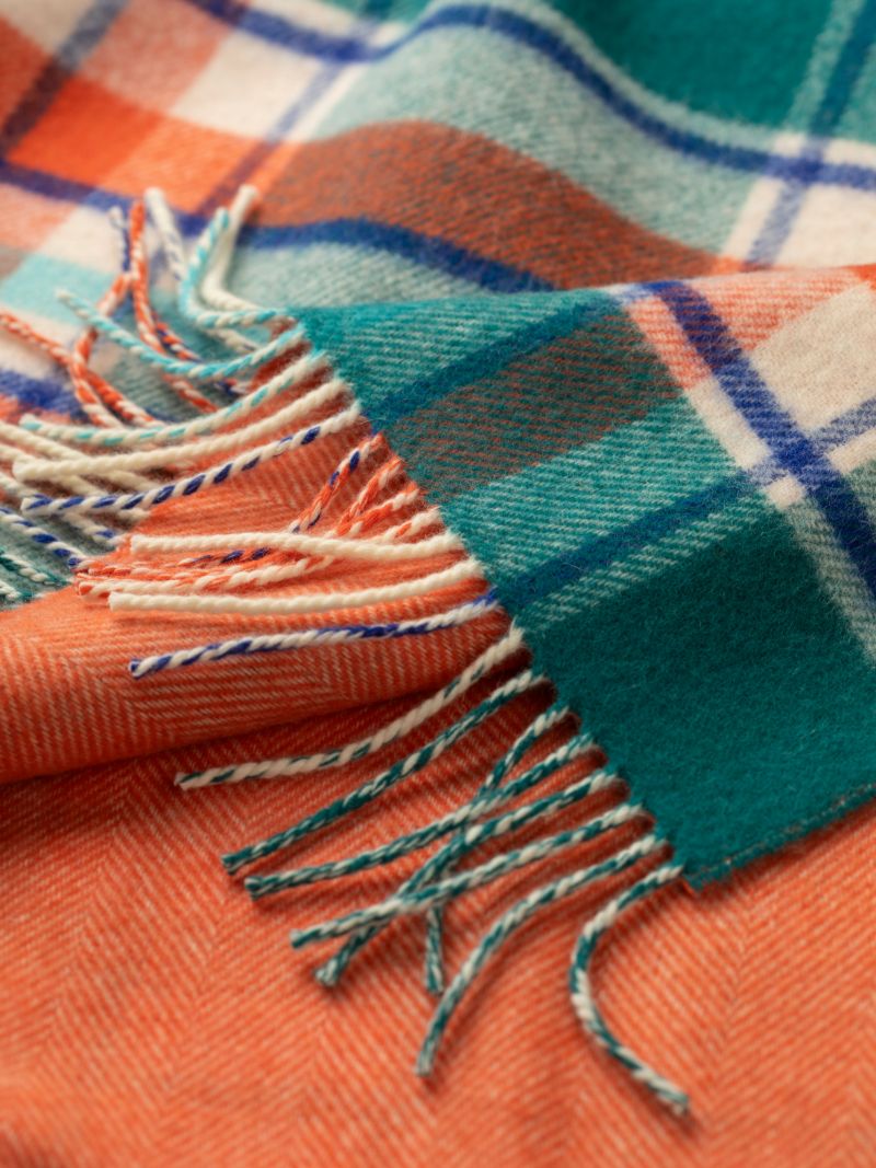 Reversible Wool Throw