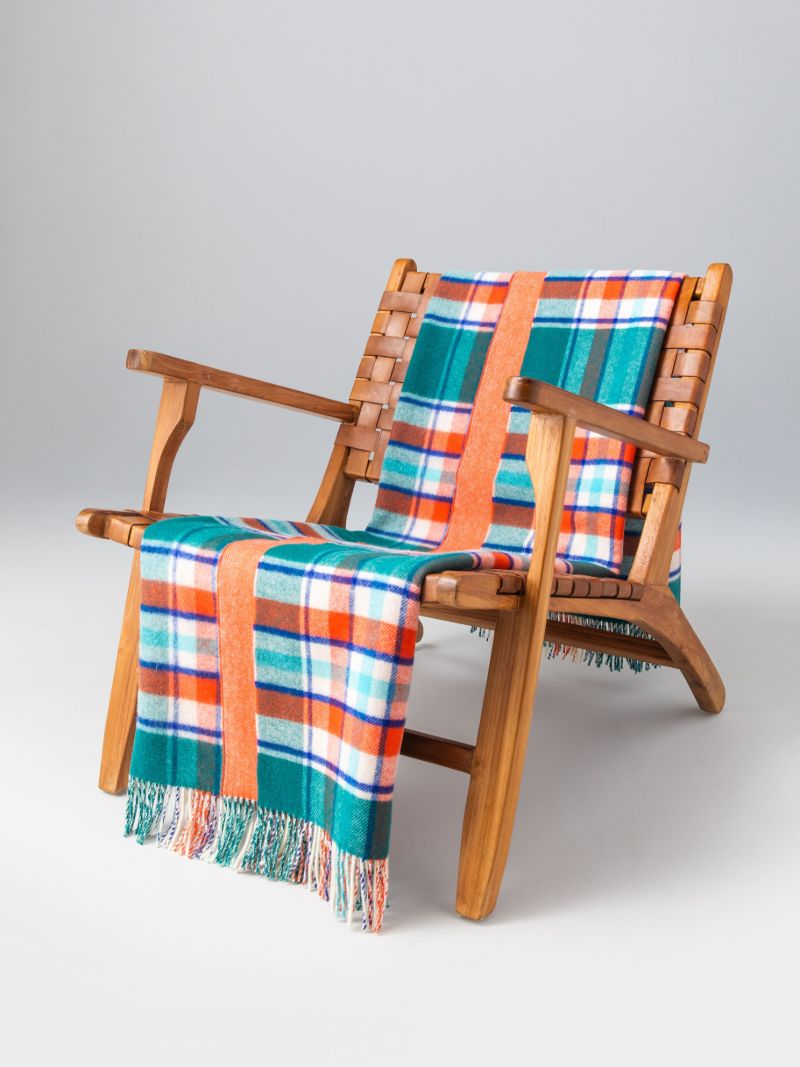 Reversible Wool Throw