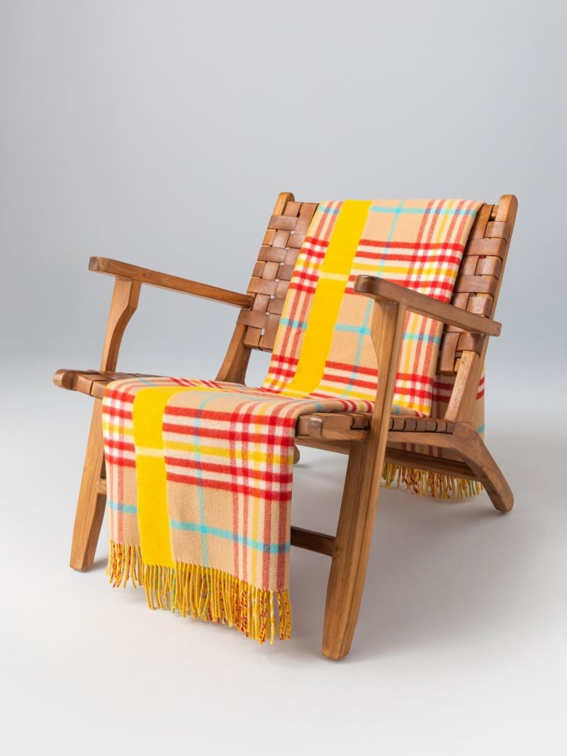 Reversible Wool Throw
