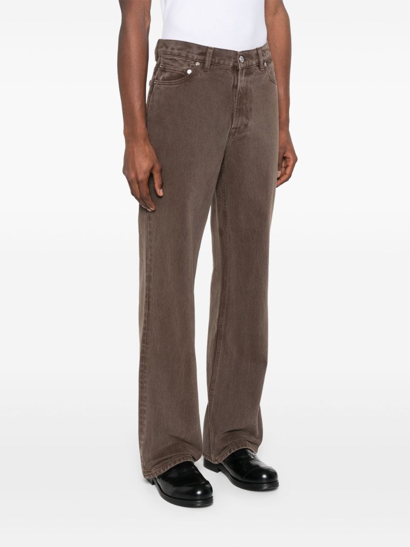 Brown Straight-leg Jeans
