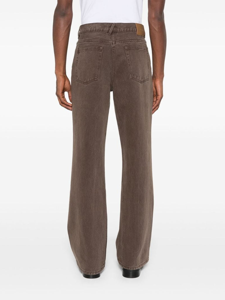 Brown Straight-leg Jeans
