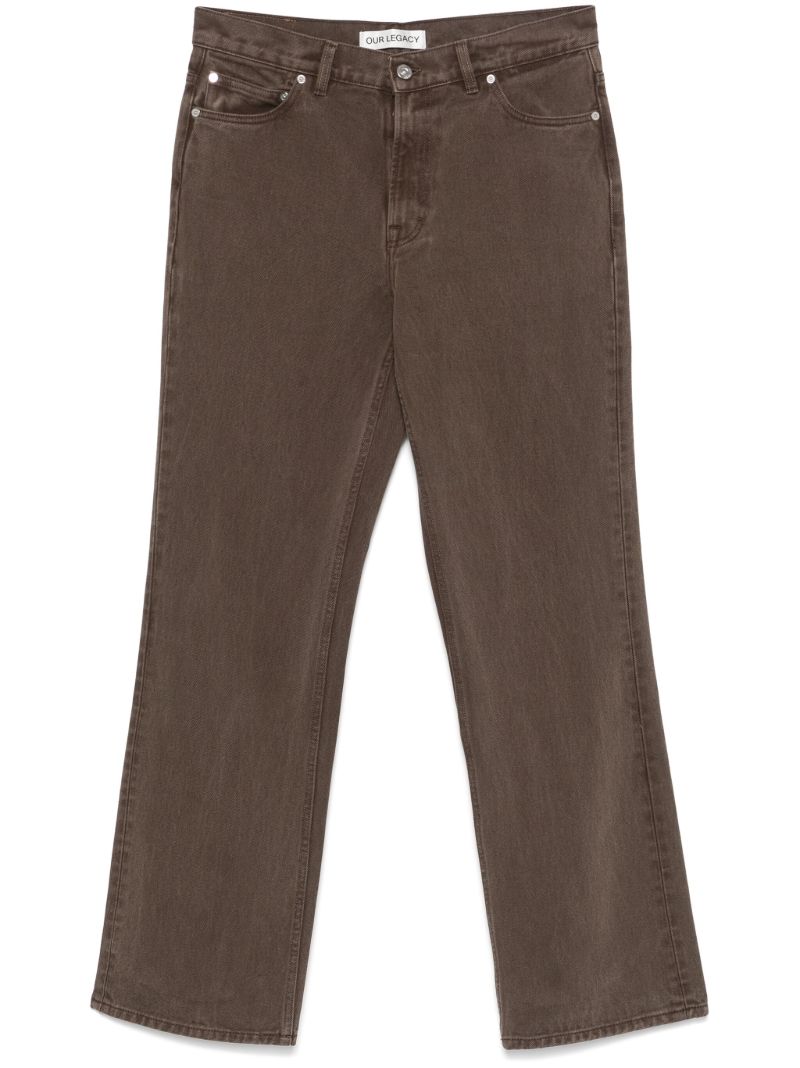 Brown Straight-leg Jeans