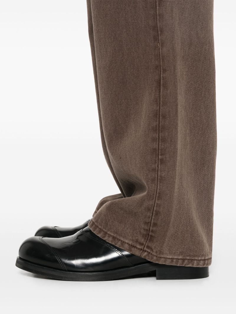 Brown Straight-leg Jeans