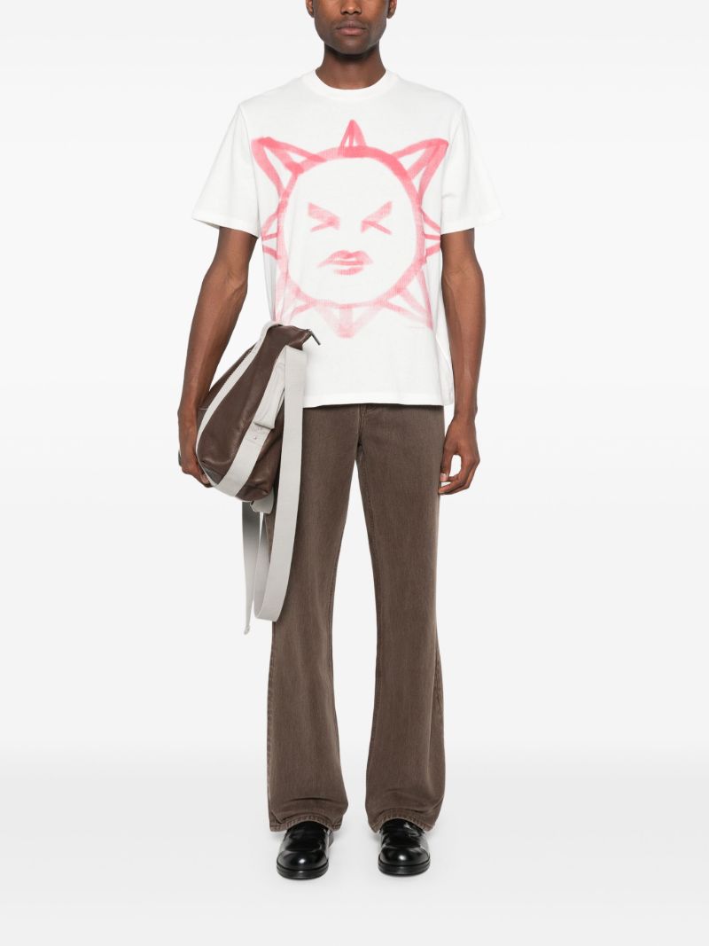 White Squinting Sun T-shirt