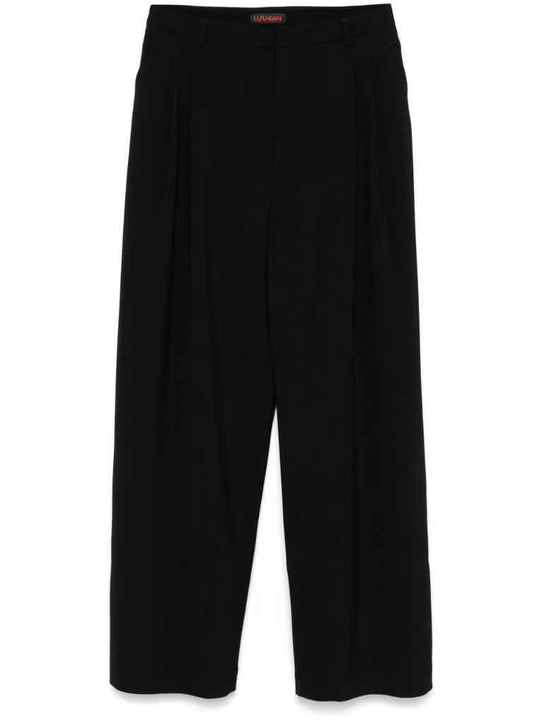 Black Straight-leg Trousers
