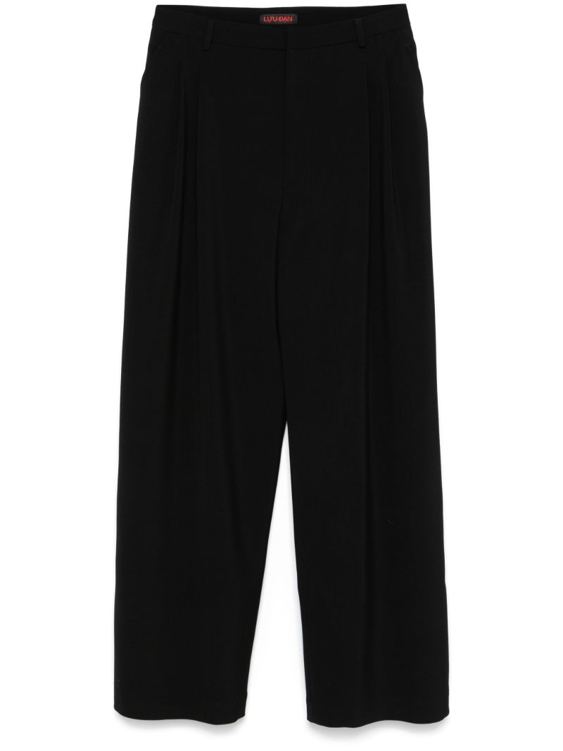 Black Straight-leg Trousers