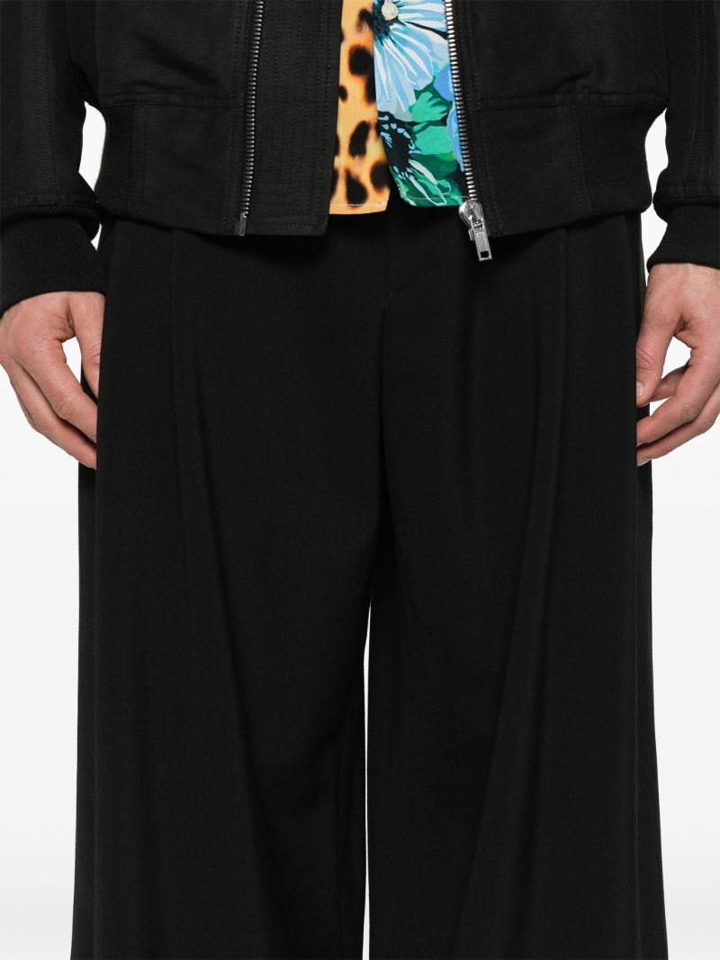 Black Straight-leg Trousers