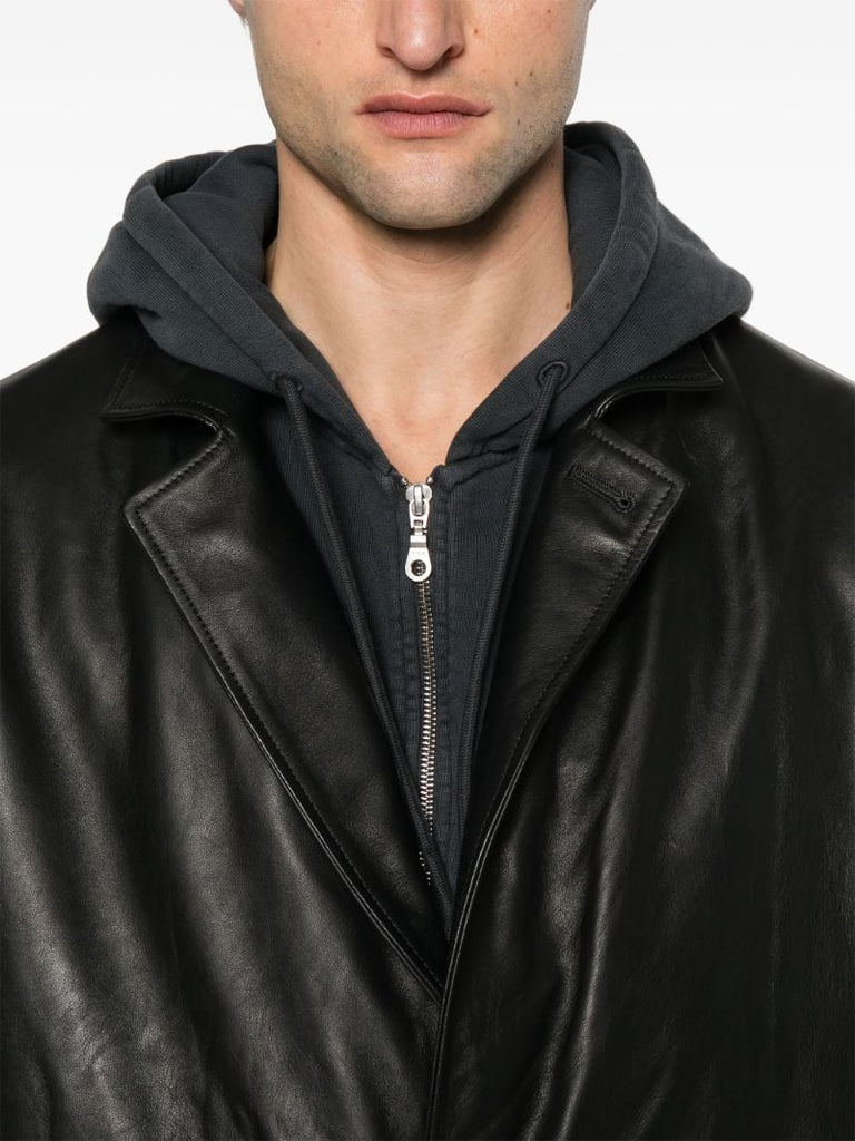 Crombie Leather Coat