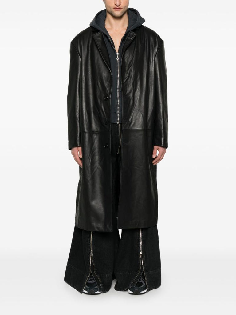 Crombie Leather Coat