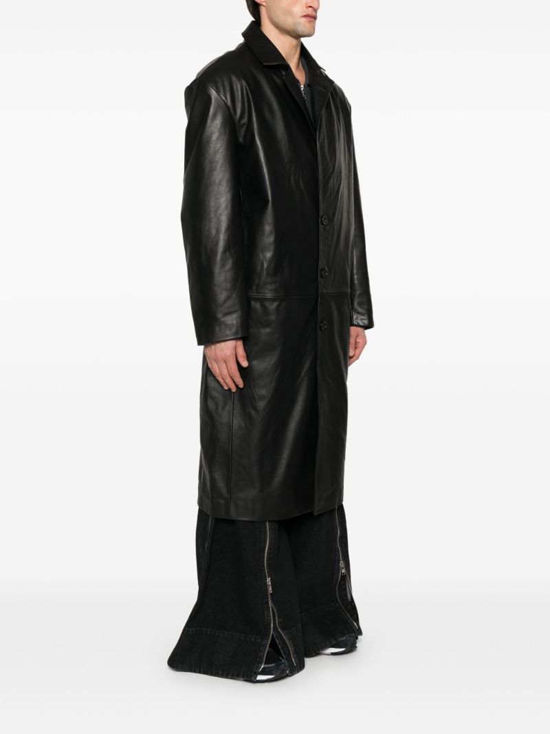 Crombie Leather Coat