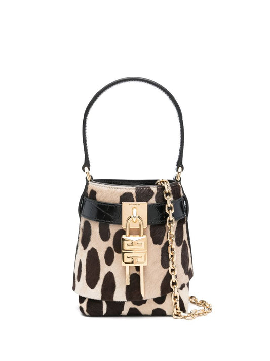 Black Shark Lock Bucket Bag