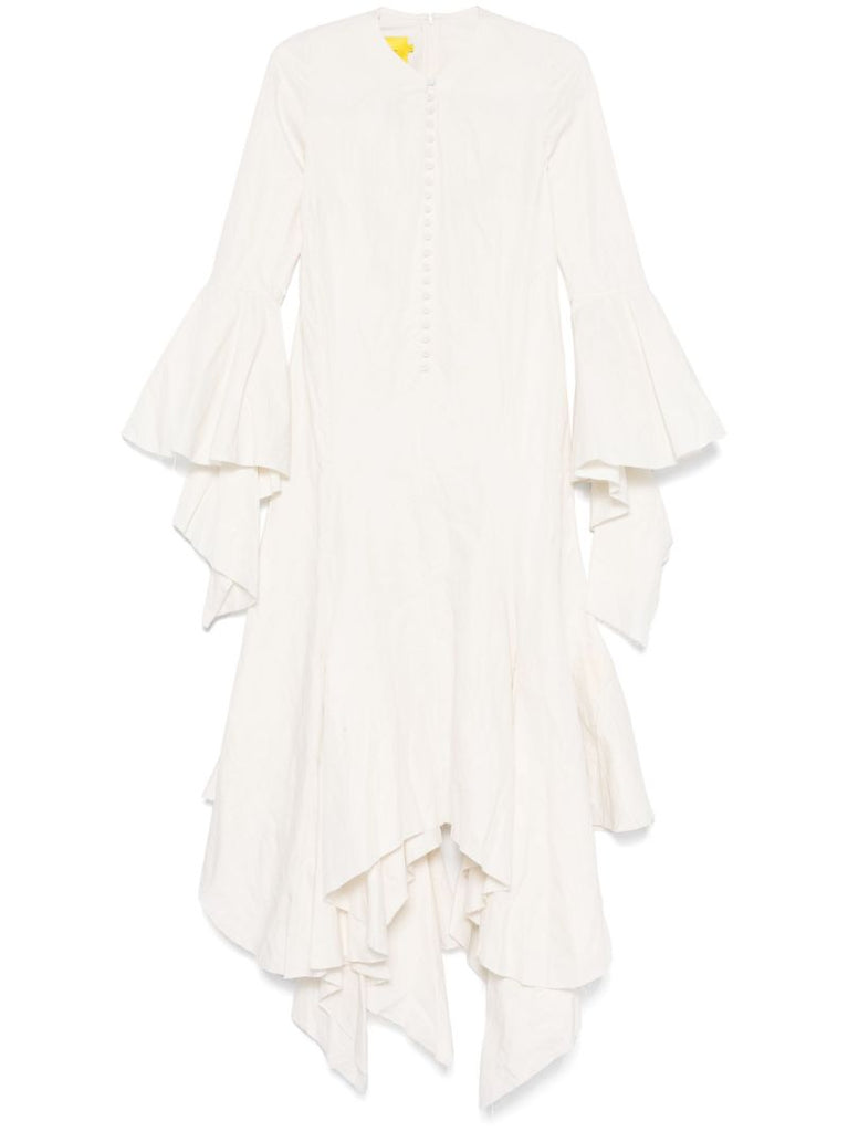 White Ruffled Dress