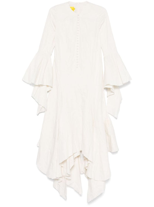 White Ruffled Dress
