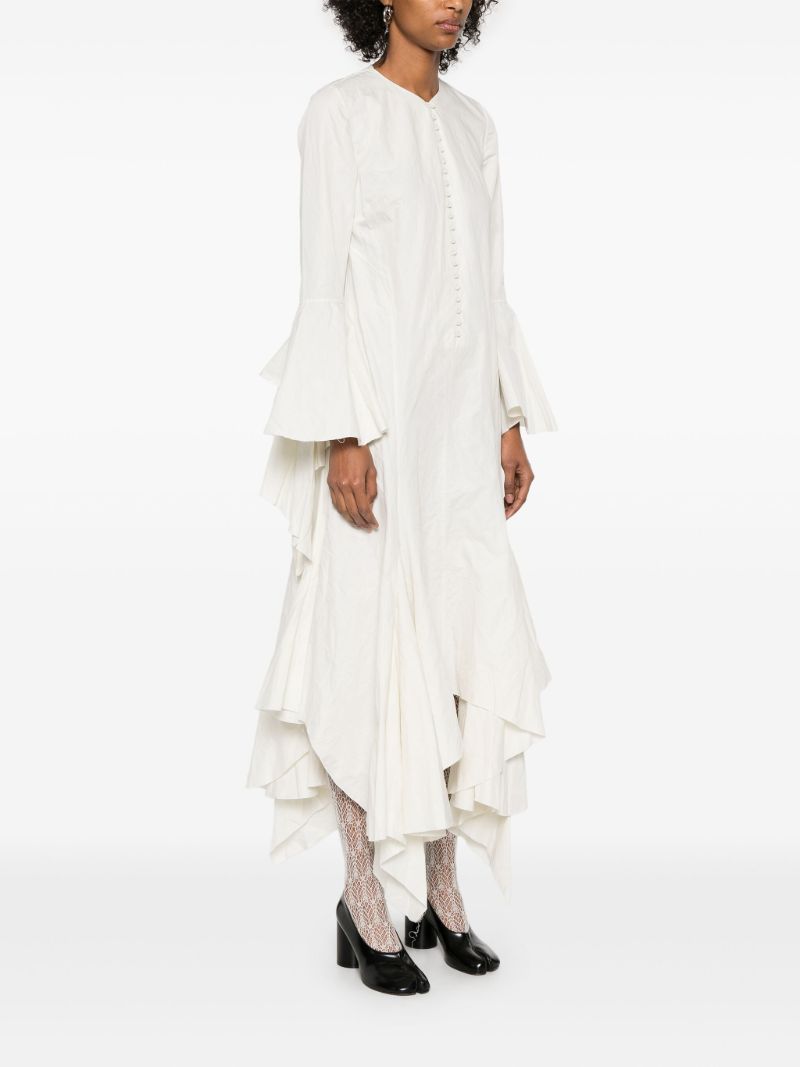 White Ruffled Dress