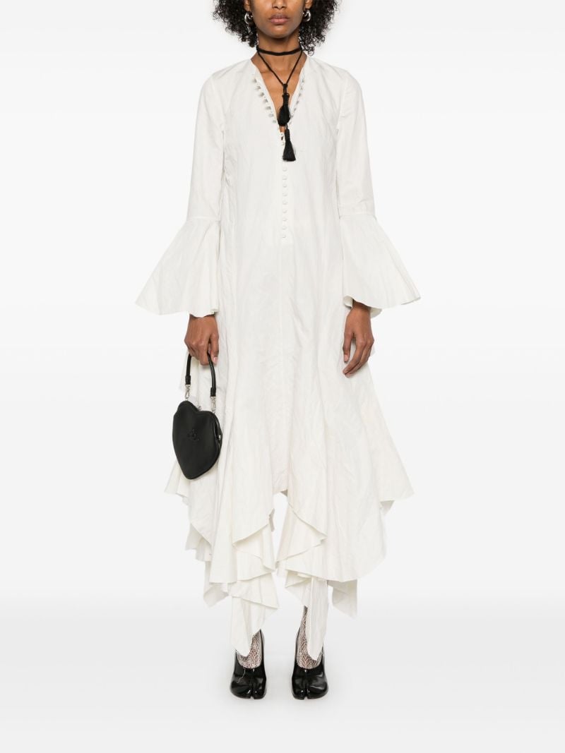 White Ruffled Dress