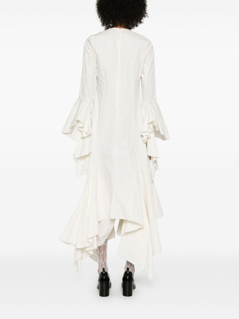 White Ruffled Dress