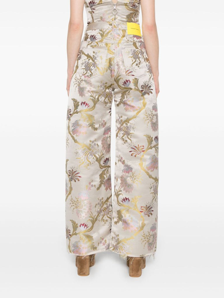 Grey Brocade Trousers