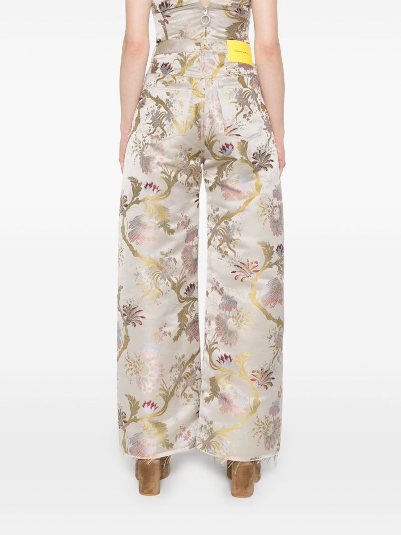 Grey Brocade Trousers