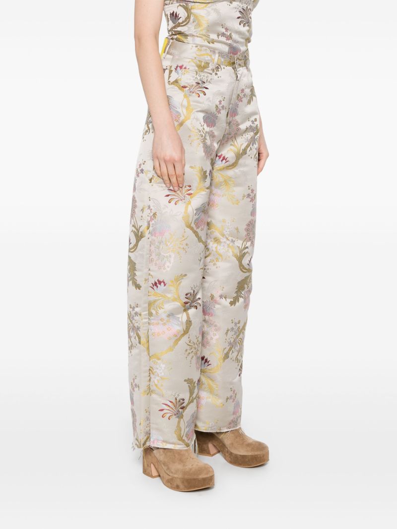 Grey Brocade Trousers