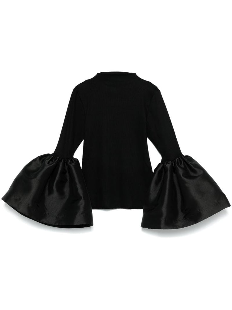 Flared-cuff Top