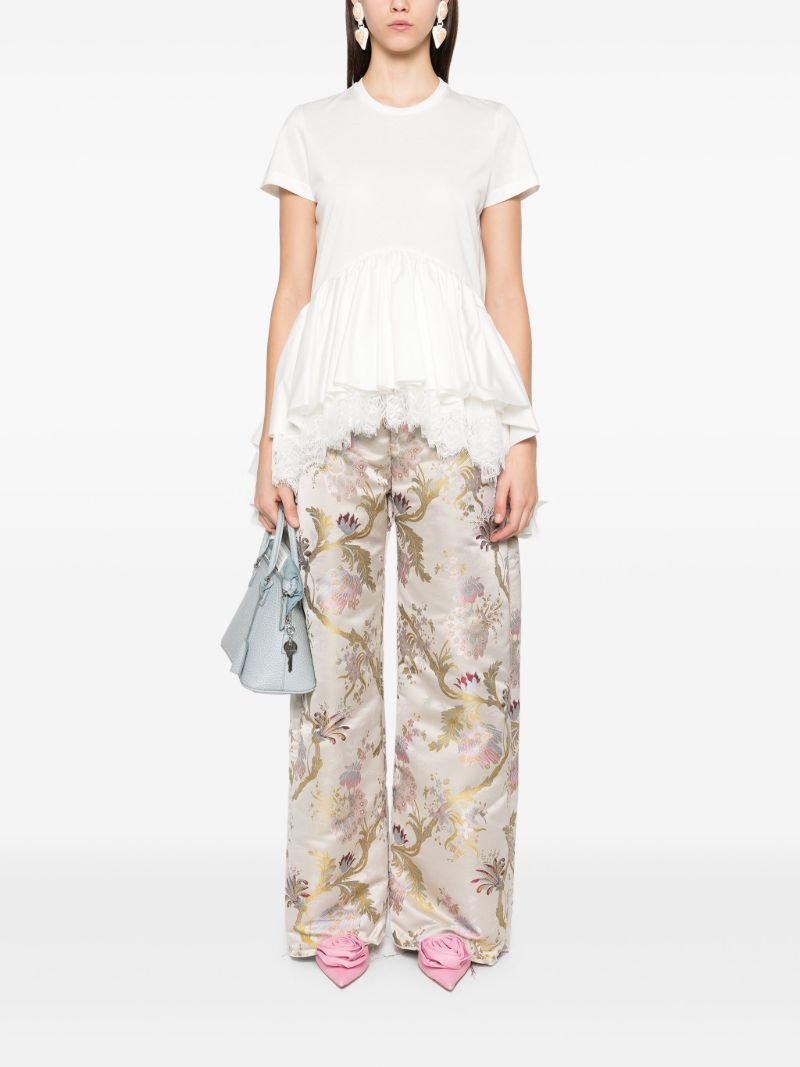 Ruffled T-shirt