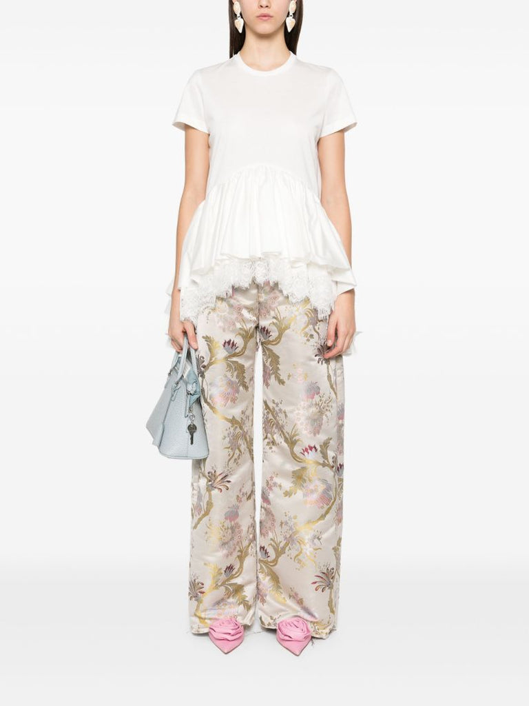 Ruffled T-shirt