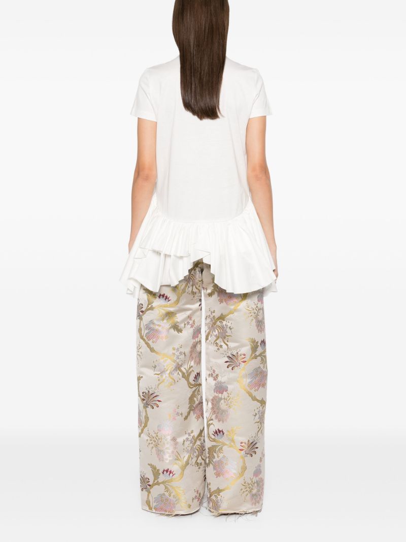 Ruffled T-shirt