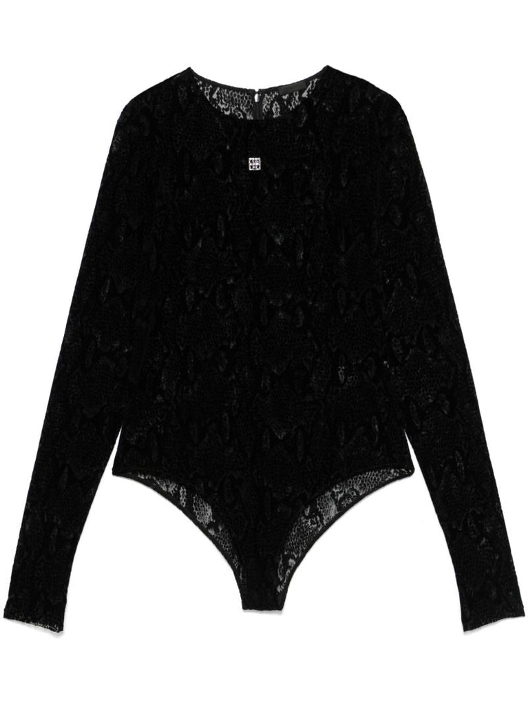 Black 4g-plaque Bodysuit