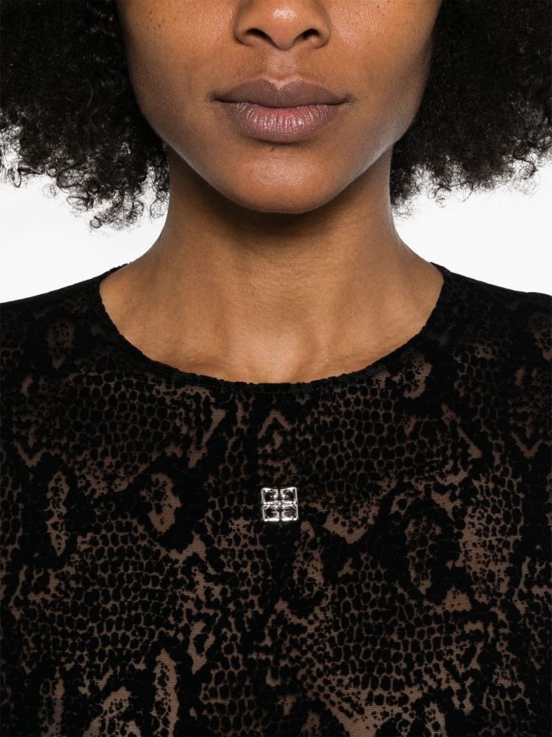 Black 4g-plaque Bodysuit